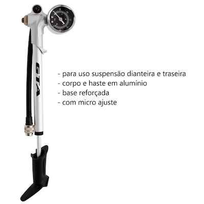 Bomba de Ar GTA Calibrador de Suspensão 300psi com Manômetro - Foto 2