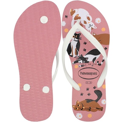 Chinelo de Dedo Havaianas Slim Pets - Feminino - Foto 3