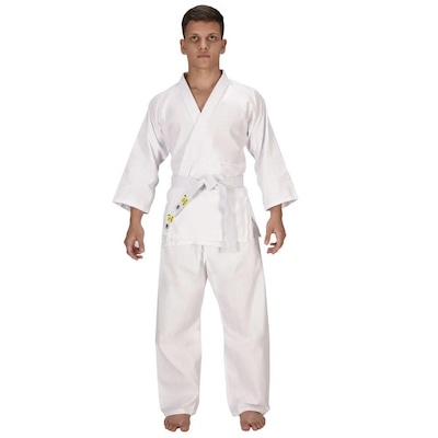 Kimono de Judo Mks Iniciante Cbj Oficial Michi + Faixa Branca - Adulto - Foto 2