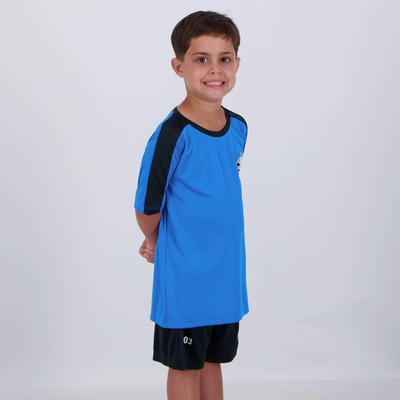 Kit Grêmio Recorde Infantil Azul e Preto - Foto 2