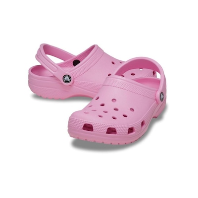 Sandália Crocs Classic Pink Tweed - Unissex - Foto 4