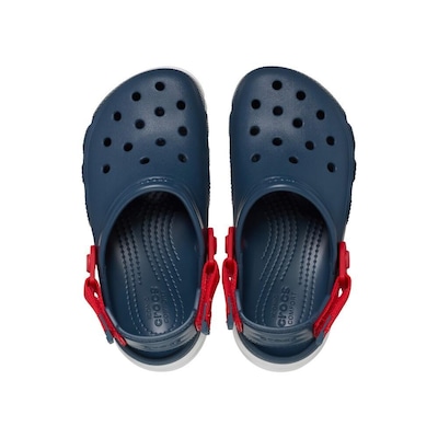 Sandália Crocs Duet Maxx II Clog K Nightfall - Infantil - Foto 5