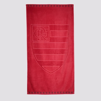 Toalha de Banho Bouton Flamengo Jacquard - Unissex - Foto 1