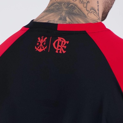 Camisa Flamengo Vintém Preta e Vermelha - Foto 6