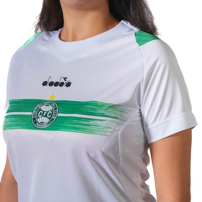 Camisa do Coritiba Diadora Oficial Jogo 1 - Feminina - Foto 3