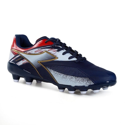 Chuteira Campo Diadora Mondiale II Marinho e Branco Masculino - Diadora - Masculino - Foto 3