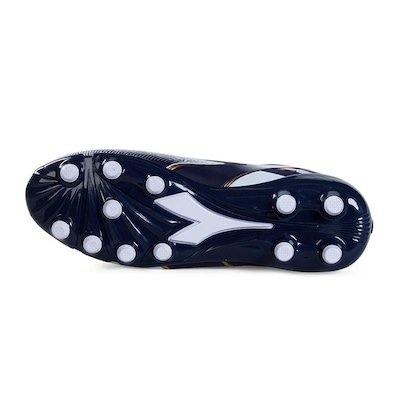 Chuteira Campo Diadora Mondiale II Marinho e Branco Masculino - Diadora - Masculino - Foto 5