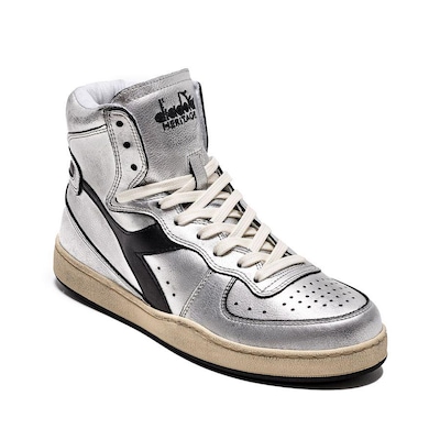 Tênis Diadora Mi Basket Silver Metalizado - Feminino - Foto 3