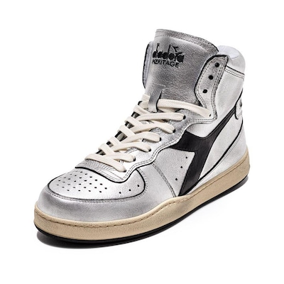 Tênis Diadora Mi Basket Silver Metalizado - Feminino - Foto 6