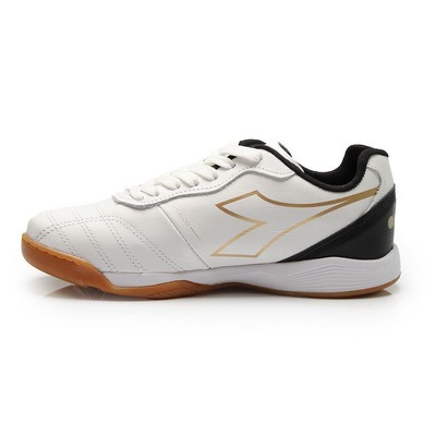 Chuteira Diadora Calcio Elite Futsal Branca Masculina - Diadora - Masculino - Foto 4