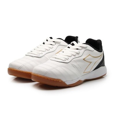 Chuteira Diadora Calcio Elite Futsal Branca Masculina - Diadora - Masculino - Foto 5