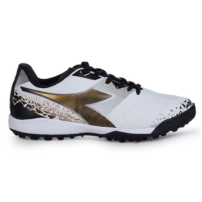 Chuteira Society Diadora Nazionale Elite Branco e Preto Masculino - Diadora - Masculino - Foto 1