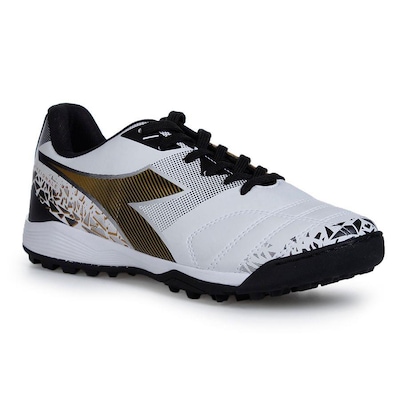 Chuteira Society Diadora Nazionale Elite Branco e Preto Masculino - Diadora - Masculino - Foto 3