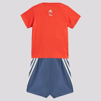 Conjunto Camiseta adidas Disney Mickey Mouse + Shorts - Infantil - Foto 2