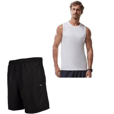 Camiseta Regata + Bermuda Olympikus Essential - Masculina - Foto 1