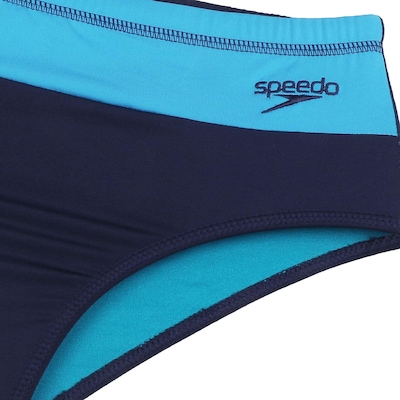 Sunga Boxer Speedo Tradicional Color Block - Infantil - Foto 5