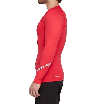 Camiseta Quiksilver Surf Ml All Times S25 Masculina Vermelho - Foto 3