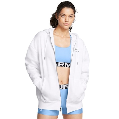 Blusão de Moletom Under Armour Sportstyle Icon Fleece Oversized - Feminino - Foto 5