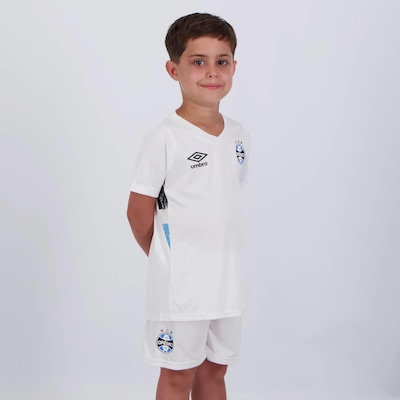 Kit Infantil Umbro Grêmio II 2024 com Camisa + Shorts - Foto 2