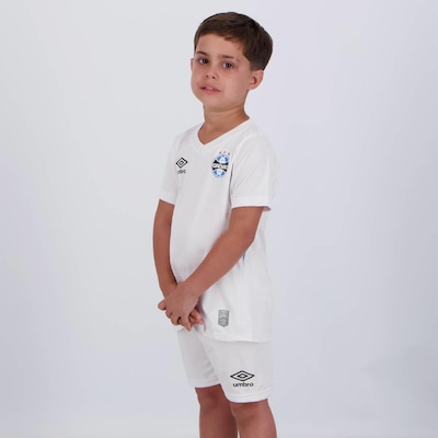 Kit Infantil Umbro Grêmio II 2024 com Camisa + Shorts - Foto 3