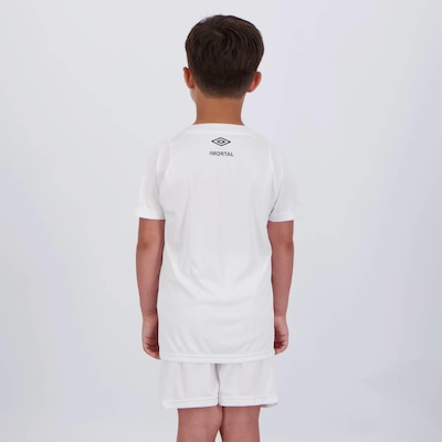 Kit Infantil Umbro Grêmio II 2024 com Camisa + Shorts - Foto 4