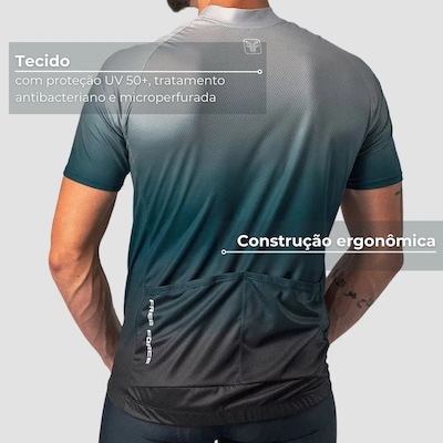 Camisa de Ciclismo Masculina Free Force Basic Dawn - Foto 2