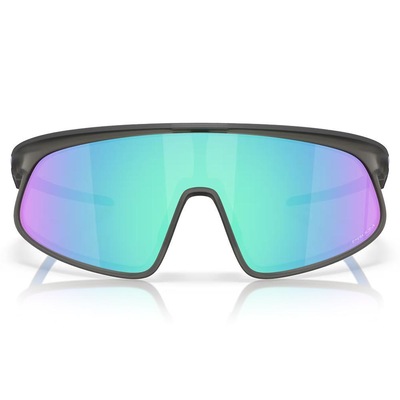 Óculos de Sol Oakley Rslv Matte Grey Smoke Prizm Sapphire - Foto 3