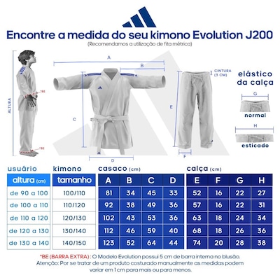 KIMONO INFANTIL JUDO JIU-JITSU ADIDAS EVOLUTION J200E-NL BRANCO - Foto 2