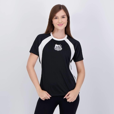 Camisa Santos Var Feminina Preta - Foto 1