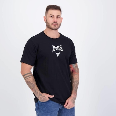 Camiseta NBA Paisley Chicago Bulls Masculina - Foto 4