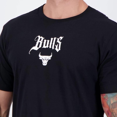Camiseta NBA Paisley Chicago Bulls Masculina - Foto 5