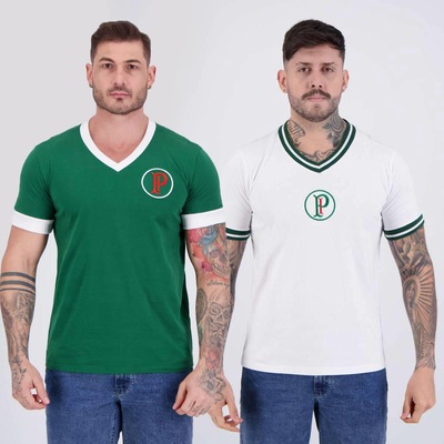 Kit de 2 Camisas Palmeiras Retrô 1937 - Foto 1