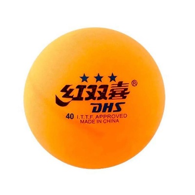 Bola de Tênis de Mesa DHS Cellfree Dual 3 Estrelas - 10 Unidades - Foto 1
