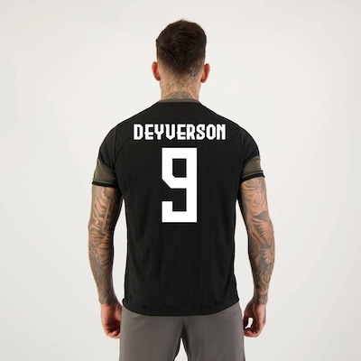 Camisa Atlético Mineiro Deyverson 9 Almaz Preta - Foto 1