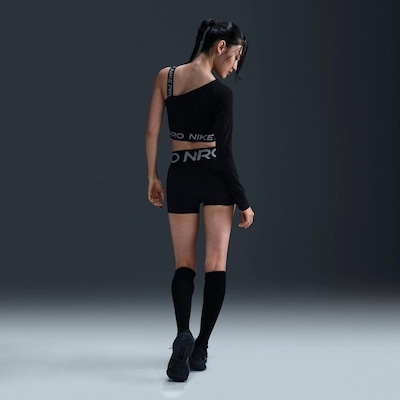 Camiseta Nike Pro Cropped Shine - Feminina - Foto 5