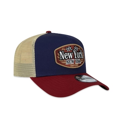 Boné Aba Curva New Era 9Forty A-Frame Branded Motorsport - Trucker - Snapback - Adulto - Foto 3