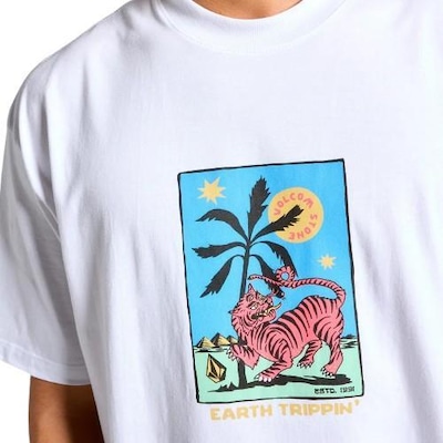 Camiseta Volcom Silk Mc Comfort Tarot Tiger - Masculina - Foto 3