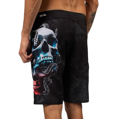Bermuda Água Okdok Boardshorts Skull and Snaker - Masculina - Foto 2