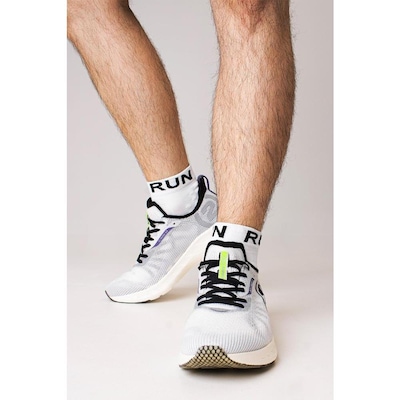 Meia Curta para Corrida Hupi Running Pro Run 36 a 42 Adulto - Foto 5