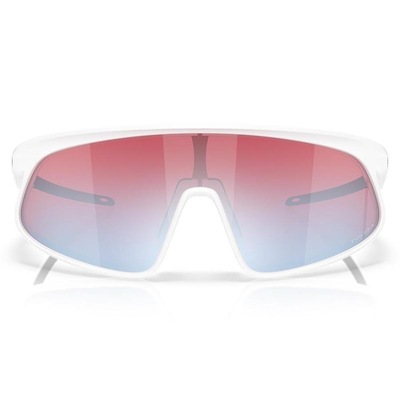 Óculos de Sol Oakley Rslv Matte White Prizm Snow Sapphire - Foto 4