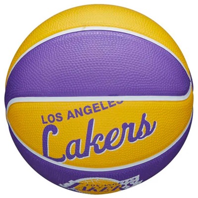 Mini Bola de Basquete Wilson Nba Team Retro La Lakers #3 - Foto 3