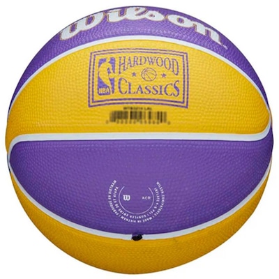 Mini Bola de Basquete Wilson Nba Team Retro La Lakers #3 - Foto 5