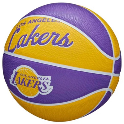 Mini Bola de Basquete Wilson Nba Team Retro La Lakers #3 - Foto 6