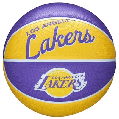 Mini Bola de Basquete Wilson Nba Team Retro La Lakers #3 - Foto 1