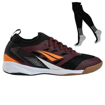 Kit Chuteira Futsal Penalty Max 500 Y-3 + Meião - Adulto - Foto 1