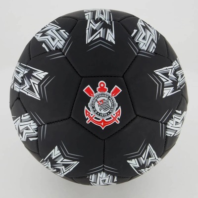 Kit 5 Bolas Corinthians Estádios 24 Preta - Foto 2