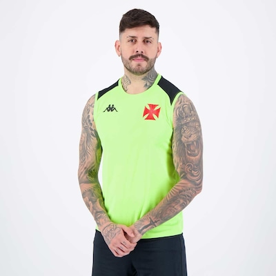 Camiseta Regata Kappa Vasco Treino 2024 Masculina - Foto 3