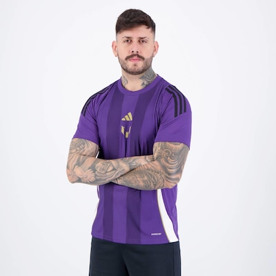 Camiseta adidas Tiro Messi Roxa - Foto 3