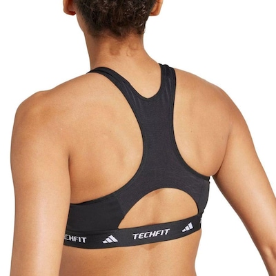 Top Fitness adidas Techfit Suporte Médio - Feminino - Foto 6