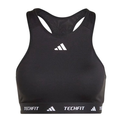 Top Fitness adidas Techfit Suporte Médio - Feminino - Foto 1